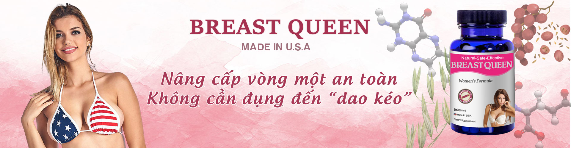 banner breast queen nở ngực